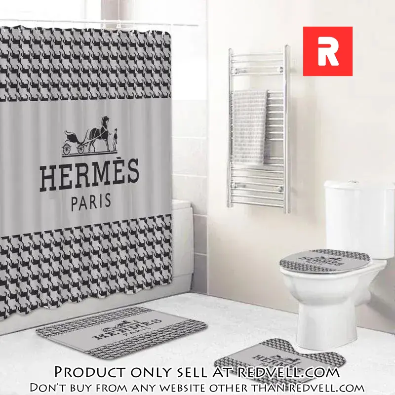 Hermes grey fashion logo limited luxury brand bathroom set home decor rv3718725